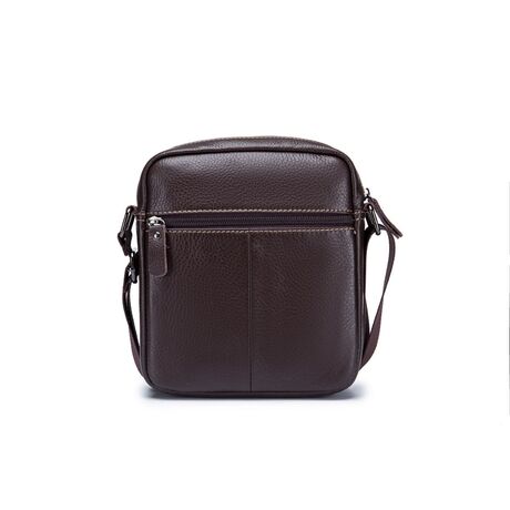 Δερμάτινο τσαντάκι ώμου Bull Captain DJB 07 σκούρο καφέ