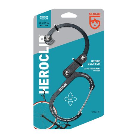 Άγκιστρο με Περιστρεφόμενο Καραμπίνερ Heroclip Medium Forest Green GEAR AID 21161