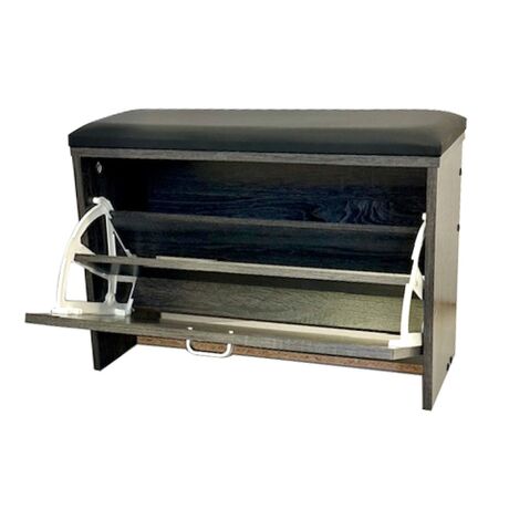 Παπουτσοθήκη Σκαμπό 60x24x41cm Γκρι Οξιά VELCO Pro Systems 63-38649-30