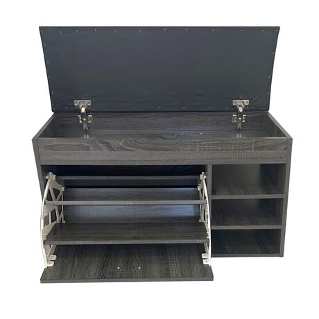 Παπουτσοθήκη Σκαμπό 80x30x49cm Γκρι Οξιά VELCO Pro Systems 63-38687-30