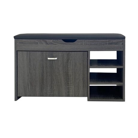 Παπουτσοθήκη Σκαμπό 80x30x49cm Γκρι Οξιά VELCO Pro Systems 63-38687-30