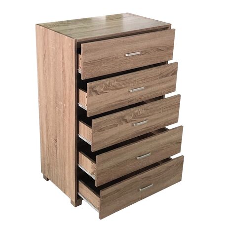 Συρταριέρα με Πέντε Συρτάρια 68x40x101cm Σφένδαμος VELCO 65-35440-29