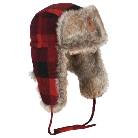 1420 Murmansk Check hat Pinewood Καπελο με Συνθετικη Γουνα Pinewood