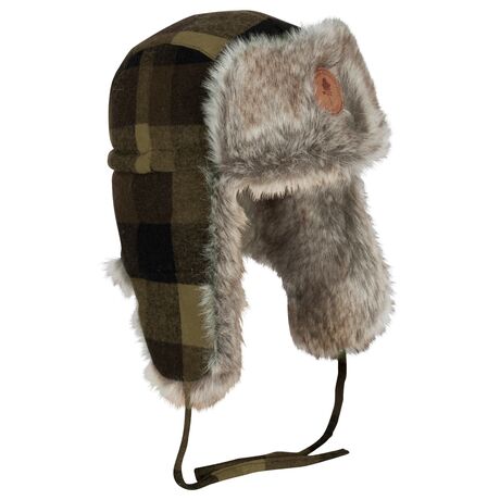 1420 Murmansk Check hat Pinewood Καπελο με Συνθετικη Γουνα