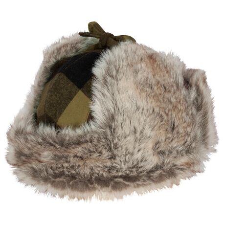 1420 Murmansk Check hat Pinewood Καπελο με Συνθετικη Γουνα