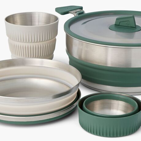 Detour Ανοξειδωτο σετ Μαγειρικων Σκευων με μια Κατσαρολα 3l (2 Ατομα, 5 Σκευη)