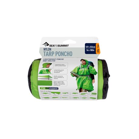 Αδιαβροχο Ποντσο Μουσαμας Πράσινο 70d Tarp Poncho SEA TO SUMMIT