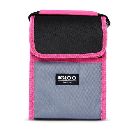 Τσάντα Ψυγείο Χειρός Lunch Sack Μαύρο/Γκρι/Ροζ IGLOO 41328