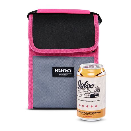 Τσάντα Ψυγείο Χειρός Lunch Sack Μαύρο/Γκρι/Ροζ IGLOO 41328