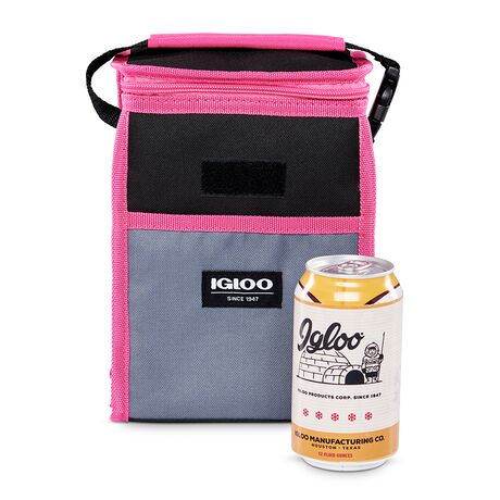 Τσάντα Ψυγείο Χειρός Lunch Sack Μαύρο/Γκρι/Ροζ IGLOO 41328