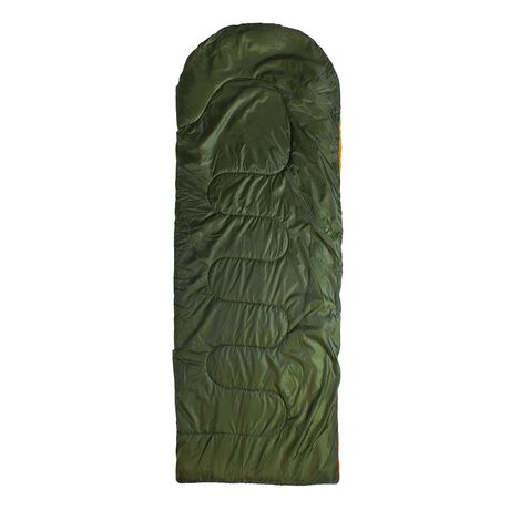 Υπνόσακος 185+30x76cm 300gr Ranger Plus 300 Χακί - Πορτοκαλί PANDA 12308