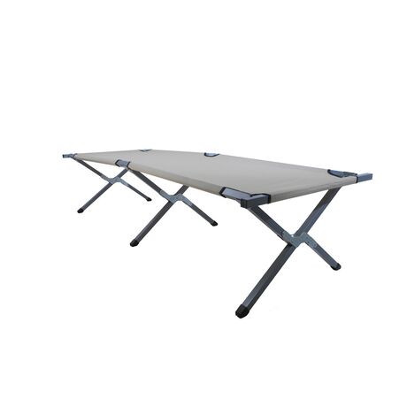 Κρεβάτι Ράντζο Πτισσόμενο 190x63x41cm Μεταλλικό Μπεζ 19305