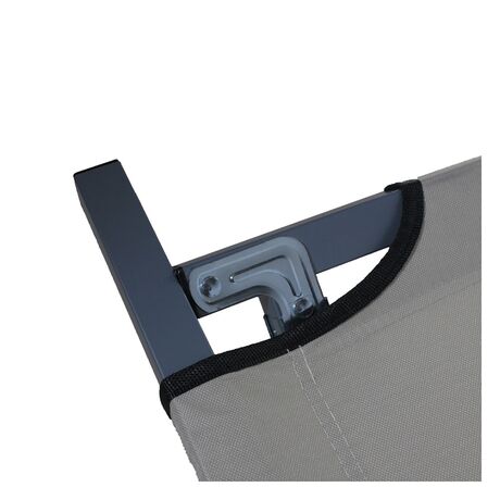 Κρεβάτι Ράντζο Πτισσόμενο 190x63x41cm Μεταλλικό Μπεζ 19305