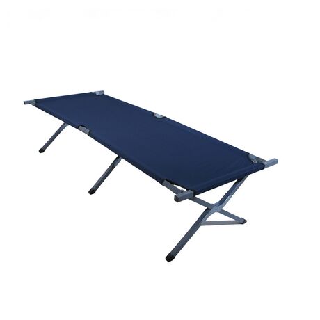 Κρεβάτι Ράντζο Πτισσόμενο 190x63x41cm Μεταλλικό Μπλε 19305