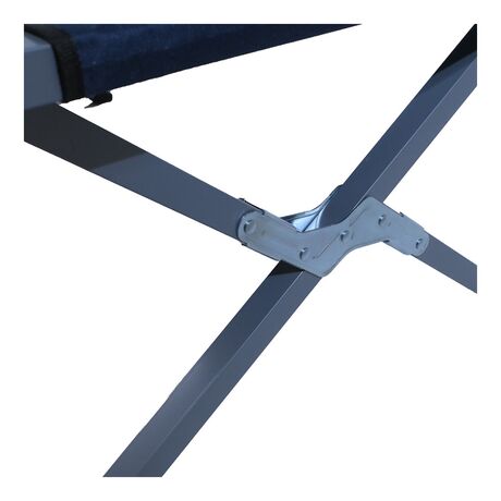Κρεβάτι Ράντζο Πτισσόμενο 190x63x41cm Μεταλλικό Μπλε 19305