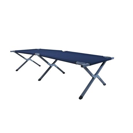 Κρεβάτι Ράντζο Πτισσόμενο 190x63x41cm Μεταλλικό Μπλε 19305