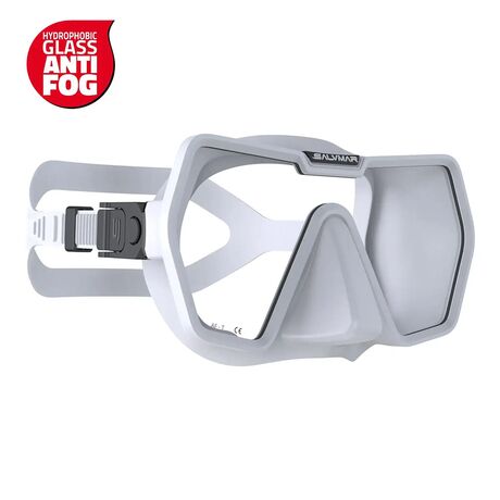 SALVIMAR DRAKE ANTIFOG ΜΑΣΚΑ ΚΑΤΑΔΥΣΗΣ ΜΕ ΛΟΥΡΙ ΣΙΛΙΚΟΝΗΣ WHITE SALVIMAR SRL 67639-WHITE