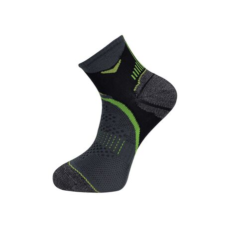 COM.RUNNING SOCKS RUN 2 ΜΑΥΡΟ-ΠΡΑΣΙΝΟ L 43-46  80008