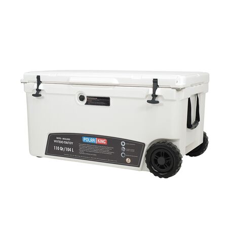 Ψυγείο Φορητό Ισοθερμικό Με Ρόδες 104L Rotomolding Roller POLAR KING 31606