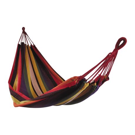 Αιώρα Μονή Canvas 200x100cm Χωρίς Ξύλινα Στηρίγματα Ριγέ Κόκκινο SUMMER CLUB 13309