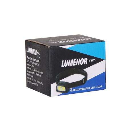 Φακός Κεφαλής 3W COB & XP-E LED LUMENOR 20302 Φακός Κεφαλής 3W COB & XP-E LED LUMENOR 20302