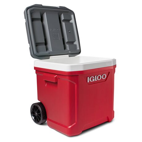 Ψυγείο Φορητό Ισοθερμικό Με Ρόδες LATITUDE ROLLER 60Qt/57Lt Κόκκινο IGLOO 41654