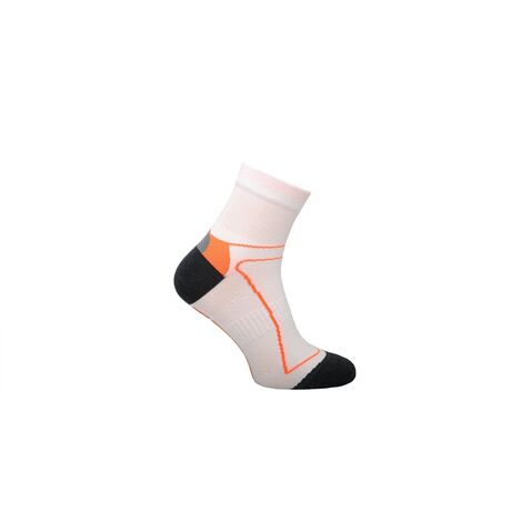 Κάλτσες Αθλητικές Bike Performance Socks BIK1 Άσπρο - Πορτοκαλί Comodo 80010