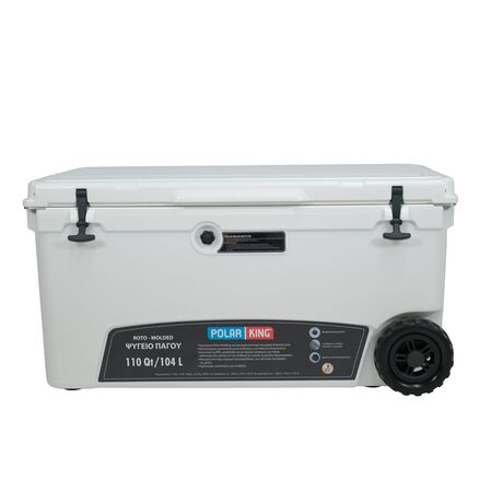 Ψυγείο Φορητό Ισοθερμικό Με Ρόδες 104L Rotomolding Roller POLAR KING 31606