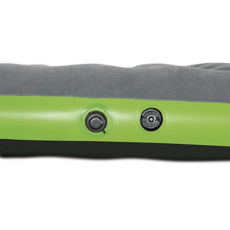 Στρώμα Ύπνου Φουσκωτό Ημίδιπλο 188x99x22cm Roll & Relax Twin Γκρί/Πράσινο BESTWAY 15366