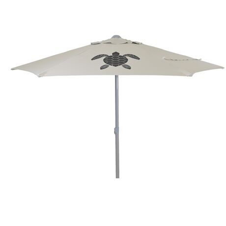 Ομπρέλα Παραλίας 2m 6 Ατσάλινες Ακτίνες UPF 50+ LAGOON Beige SUMMER CLUB 18348