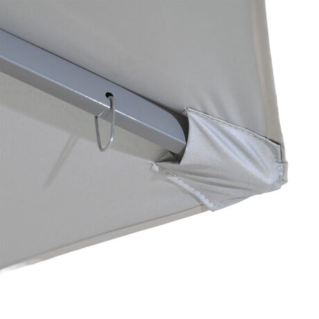 Ομπρέλα Παραλίας 2m 6 Ατσάλινες Ακτίνες UPF 50+ LAGOON Beige SUMMER CLUB 18348