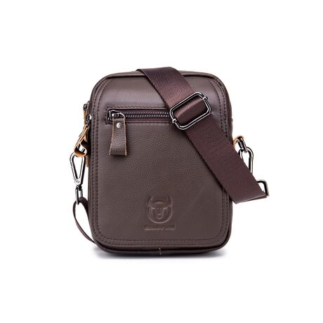 Τσαντάκι Ώμου Δερμάτινο Καφέ Bull Captain DJB 015(L)