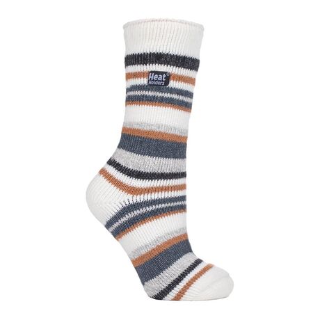 Κάλτσες Γυναικείες Ισοθερμικές Fashion Twist Crew Stripe Heat Holders 80018