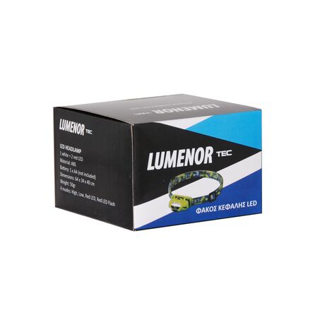 Φακός Κεφαλής LED 1Λευκό 2Κόκκινα LUMENOR 20301
